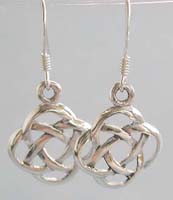 Wholesale sterling silver earring, Celtic knot work manufacturer
