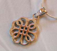 Sterling celtic jewelry supplier online wholesale celtic flower knot pendant