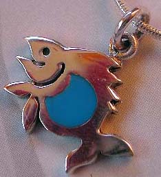 Wholesale teen tendy jewelry wholesale turquoise fish pendant