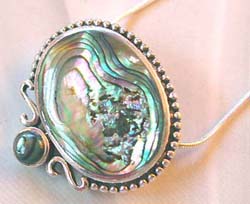 Lady wholesale jewelry supplier wholesale abanole shell pendant