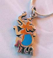 Wholesale child jewelry supplier wholesale turquoise elephant pendant